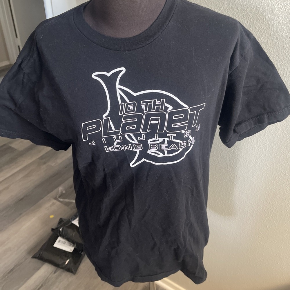 Spectra Usa Apparel 10th Planet Jiu Jitsu Long Beach Men T Shirt Size M Black
